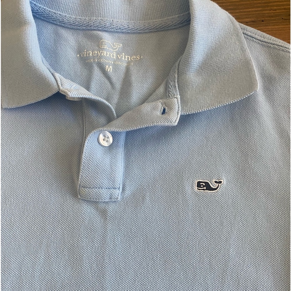 Vineyard Vines Polo - light blue boys size medium.
